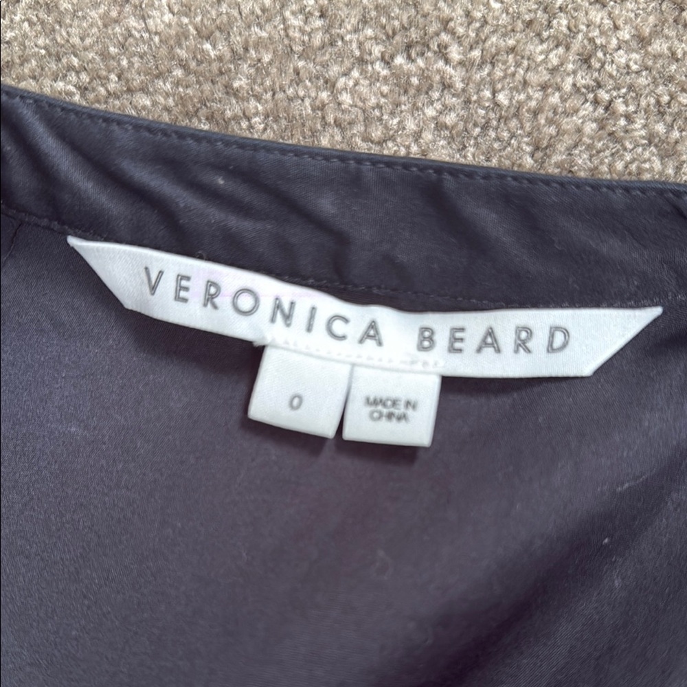 NWT Veronica Beard Stylish Black Ruched Dress - Picture 11 of 17
